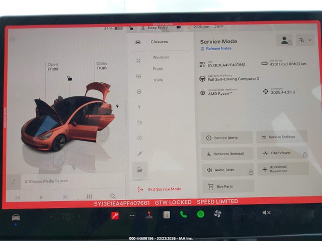 Tesla Model 3 Rear-wheel Drive 2023 5YJ3E1EA4PF407661 Image 7