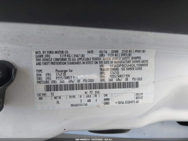 Ford C-max Energi Sel 2016 1FADP5CU4GL108855 Image 9