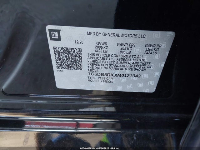 1G6DB5RKXM0121043 Cadillac Ct4 Premium Luxury