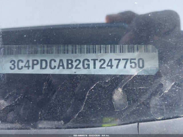 Продаж на аукціоні авто 2016 Dodge Journey Se, vin: 3C4PDCAB2GT247750, номер лоту: 44686376