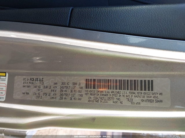 2020 JEEP GLADIATOR 1C6HJTAG7LL125777 Photo 8