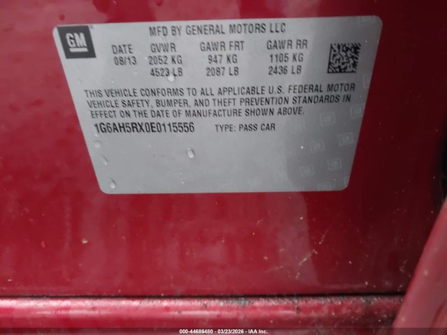 2014 CADILLAC ATS 1G6AH5RX0E0115556 Photo 8