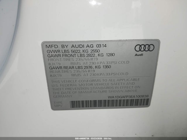 2014 AUDI Q5 WA1DGAFP3EA100838 Photo 8