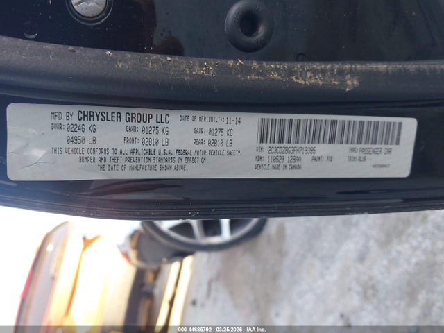 Продаж на аукціоні авто 2015 Dodge Challenger Sxt Plus, vin: 2C3CDZBG3FH719395, номер лоту: 44686792