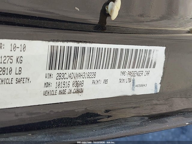 2010 DODGE CHALLENGER 2B3CJ4DV7AH323175 Photo 8