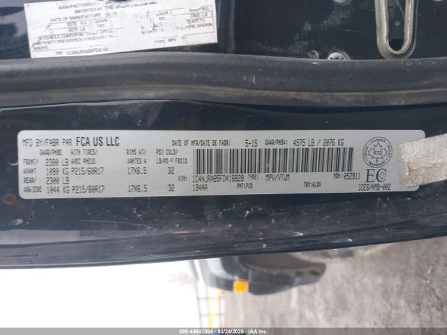 1C4NJRAB5FD416828 Jeep Patriot Sport/north