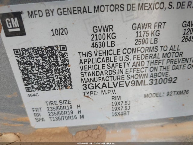 GMC Terrain Awd Slt 2021 3GKALVEV9ML310092 Image 9