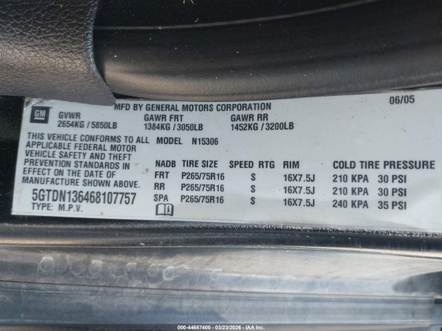 2006 HUMMER H3 SUV 5GTDN136468107757 Photo 8