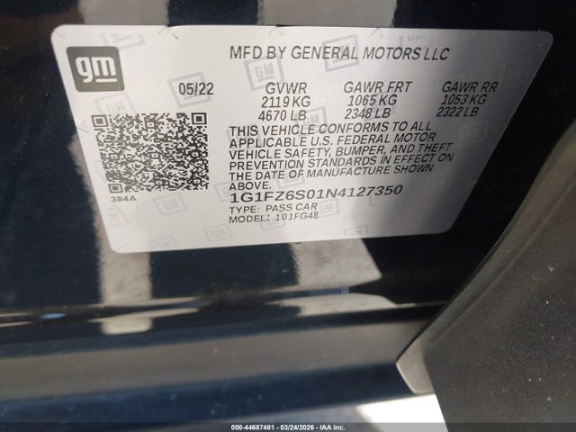 2022 CHEVROLET BOLT EUV 1G1FZ6S01N4127350 Photo 8