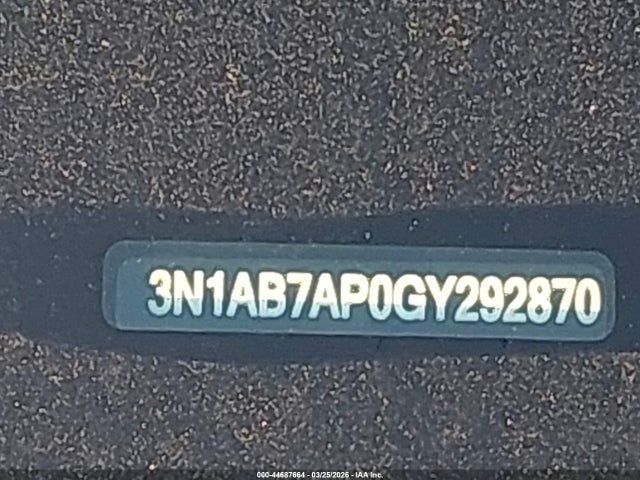 3N1AB7AP0GY292870 Nissan SENTRA SV
