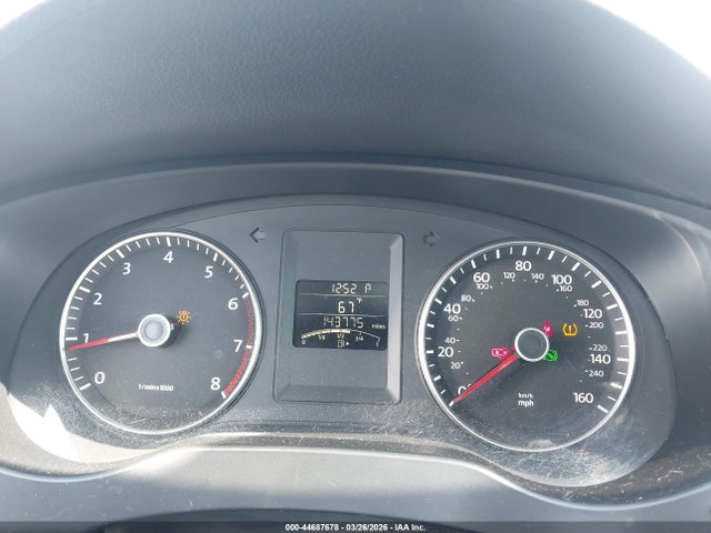 44687678 :رقم المزاد ، 3VWDP7AJ8CM316757 vin ، 2012 Volkswagen Jetta 2.5l Se مزاد بيع