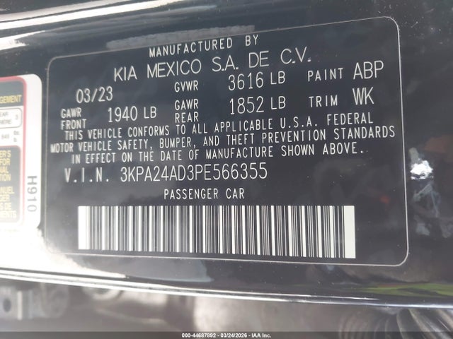 2023 KIA RIO 3KPA24AD3PE566355 Photo 8