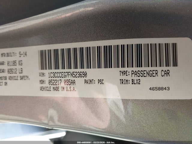 2015 CHRYSLER 200 1C3CCCEG7FN523690 Photo 8