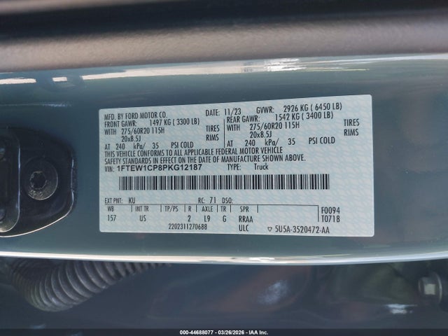 Ford F-150 Xlt 2023 1FTEW1CP8PKG12187 Image 9