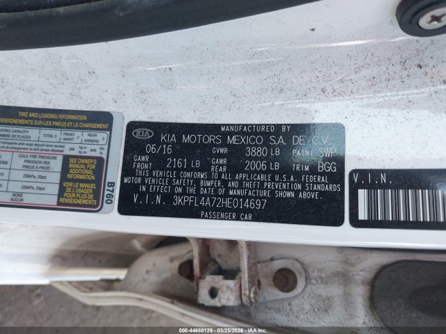 KIA FORTE LX 2017 3KPFL4A72HE014697 Image 9