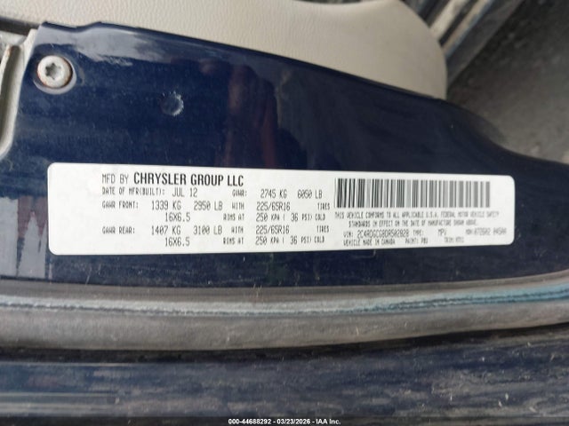 Продажа на аукционе авто 2013 Dodge Grand Caravan Sxt, vin: 2C4RDGCG8DR502828, номер лота: 44688292