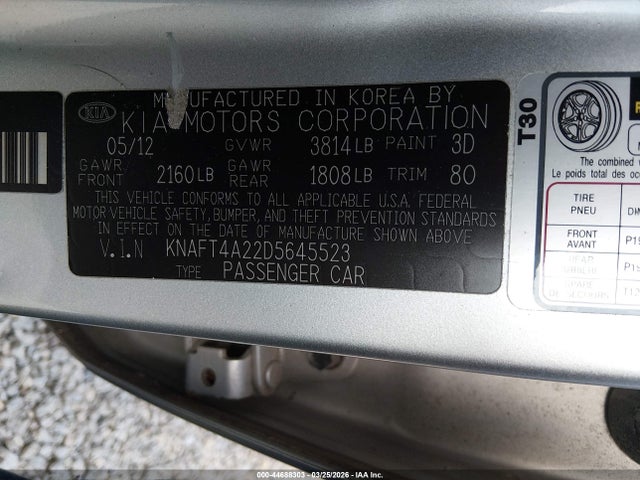 2013 KIA FORTE KNAFT4A22D5645523 Photo 8