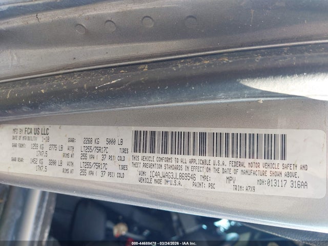 2018 Jeep Wrangler Jk Willy Wheeler 4x4 მანქანა იყიდება აუქციონზე, vin: 1C4AJWAG3JL869546, აუქციონის ნომერი: 44688478