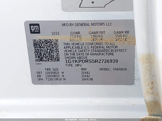 Продаж на аукціоні авто 2024 Cadillac Xt6 Awd Premium Luxury, vin: 1GYKPDRS5RZ726939, номер лоту: 44688490