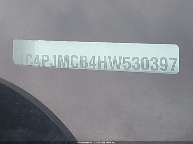 Aukcja sprzedaży 2017 Jeep Cherokee Latitude 4x4, vin: 1C4PJMCB4HW530397, numer aukcji: 44688550