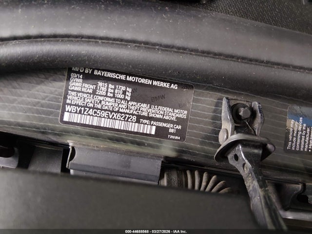 Продажа на аукционе авто 2014 Bmw I3 Base W/range Extender, vin: WBY1Z4C59EVX62728, номер лота: 44688568