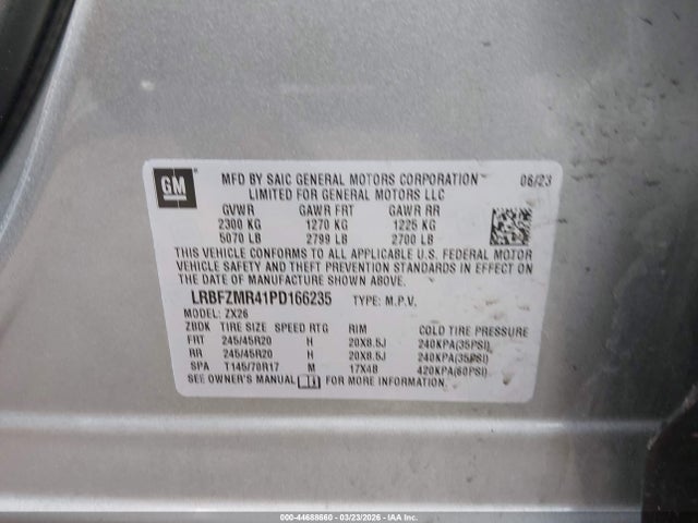 LRBFZMR41PD166235 Buick Envision Preferred Awd