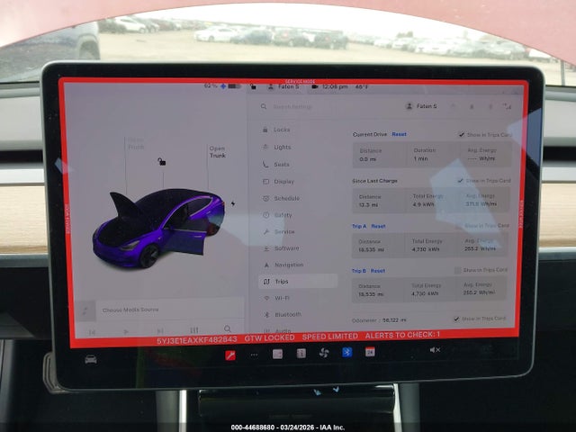 5YJ3E1EAXKF482843 Tesla Model 3 Long Range/mid Range/standard Range/standard Range Plus