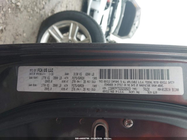 1C6RR7PT5GS232623 RAM 1500 Longhorn Limited