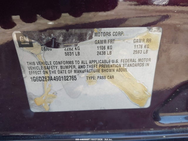 2009 CADILLAC STS 1G6DZ67A490102765 Photo 8