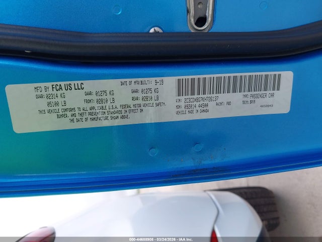 Dodge Charger Sxt Rwd 2019 2C3CDXBG7KH726137 Image 9