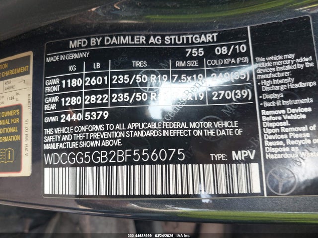 2011 MERCEDES-BENZ GLK 350 WDCGG5GB2BF556075 Photo 8