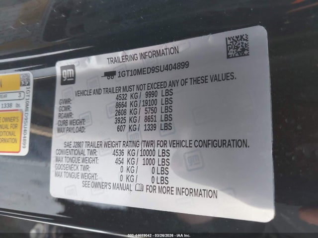 1GT10MED9SU404899 GMC Sierra Ev Extended Range Denali