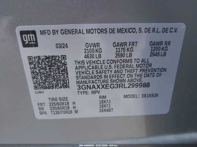 Chevrolet Equinox Awd Premier 2024 3GNAXXEG3RL299988 Image 9