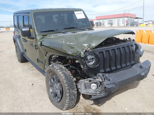 Aukcja sprzedaży 2021 Jeep Wrangler Unlimited Willys 4x4, vin: 1C4HJXDG4MW694811, numer aukcji: 44689087
