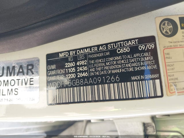 2010 MERCEDES-BENZ E 350 WDDHF5GB8AA091266 Photo 8