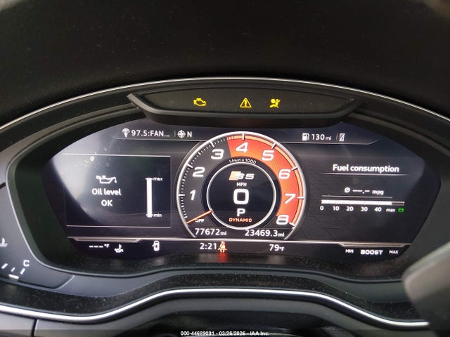 44689091 :رقم المزاد ، WAUP4AF58JA003054 vin ، 2018 Audi S5 3.0t Premium Plus مزاد بيع