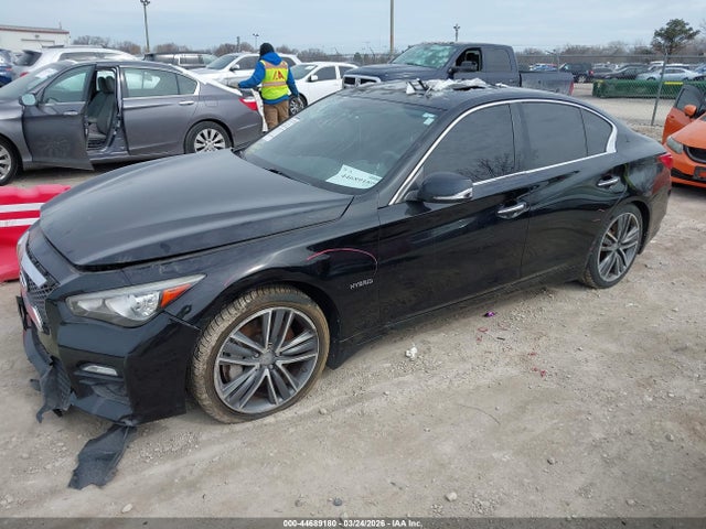 44689180 :رقم المزاد ، JN1AV7AR6EM703472 vin ، 2014 Infiniti Q50 Hybrid Sport مزاد بيع