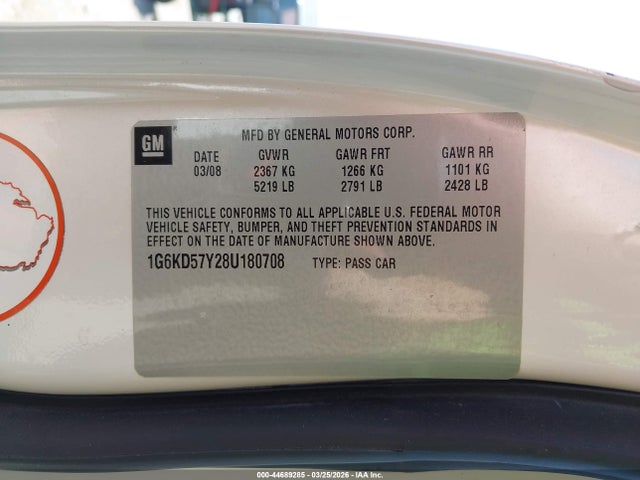 2008 CADILLAC DTS 1G6KD57Y28U180708 Photo 8