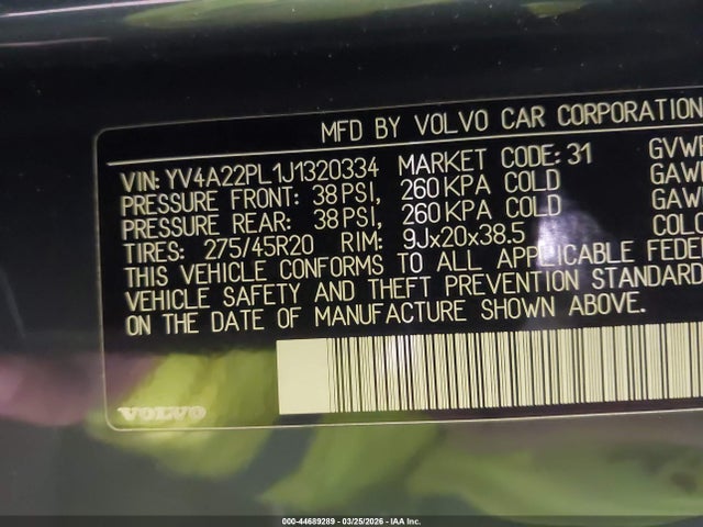 2018 VOLVO XC90 YV4A22PL1J1320334 Photo 8