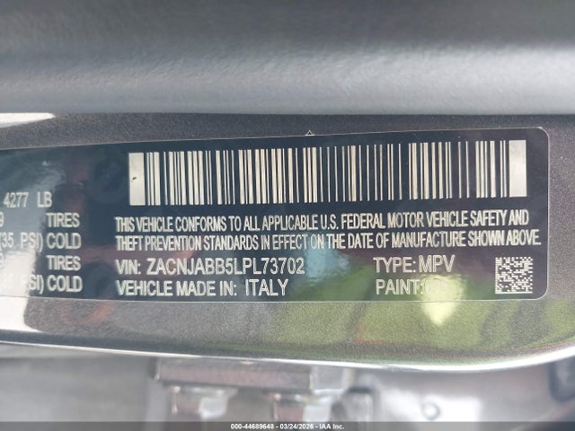 2020 JEEP RENEGADE ZACNJABB5LPL73702 Photo 8