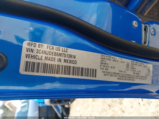 2021 JEEP COMPASS 3C4NJDEB6MT513914 Photo 8