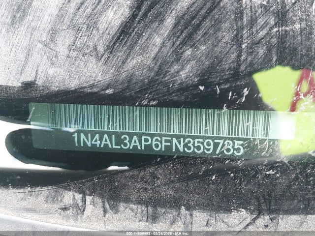 1N4AL3AP6FN359735 Nissan Altima 2.5 Sl
