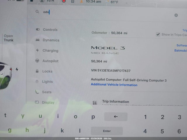 Продаж на аукціоні авто 2021 Tesla Model 3 Standard Range Plus Rear-wheel Drive, vin: 5YJ3E1EA5MF017437, номер лоту: 44690104