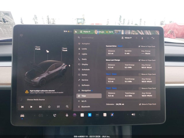 Auction sale of the 2023 Tesla Model Y Performance Dual Motor All-wheel Drive, vin: 7SAYGDEF2PF659697, lot number: 44690118