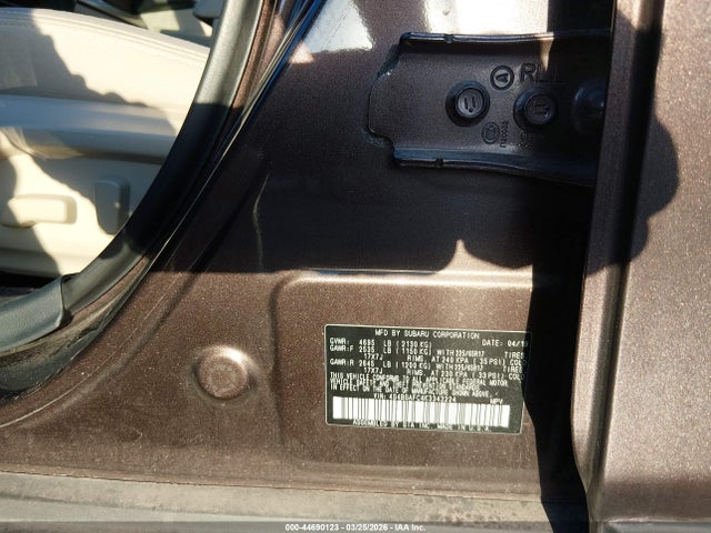 Aukcja sprzedaży 2019 Subaru Outback 2.5i Premium, vin: 4S4BSAFC4K3343224, numer aukcji: 44690123