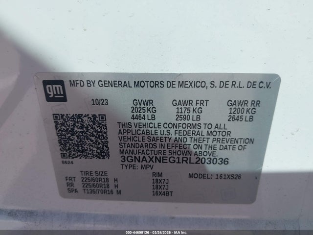 2024 CHEVROLET EQUINOX 3GNAXNEG1RL203036 Photo 8
