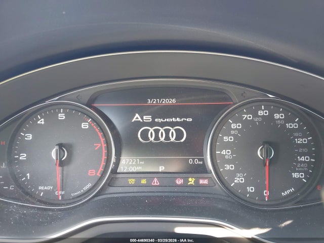 2018 Audi A5 2.0t Premium მანქანა იყიდება აუქციონზე, vin: WAUENCF5XJA013651, აუქციონის ნომერი: 44690340
