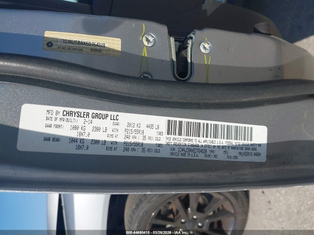 2014 JEEP COMPASS 1C4NJCBAXED764528 Photo 8