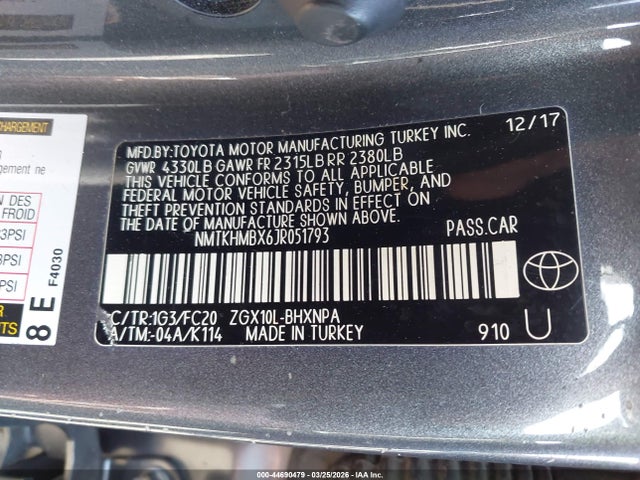 NMTKHMBX6JR051793 Toyota C-HR XLE