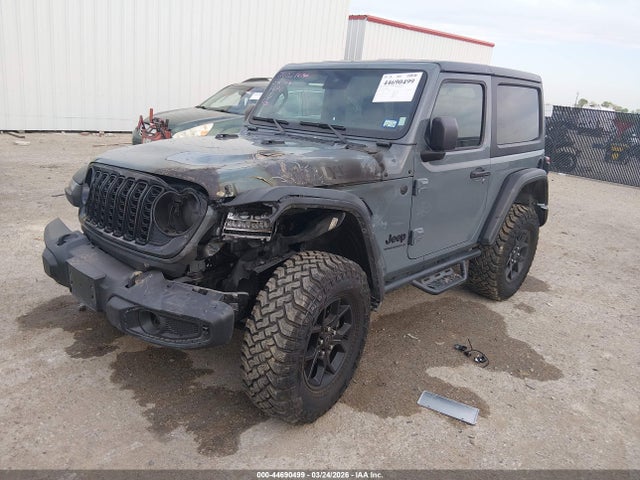 2025 Jeep Wrangler 2-door Willys 4x4 მანქანა იყიდება აუქციონზე, vin: 1C4PJXAN4SW508311, აუქციონის ნომერი: 44690499